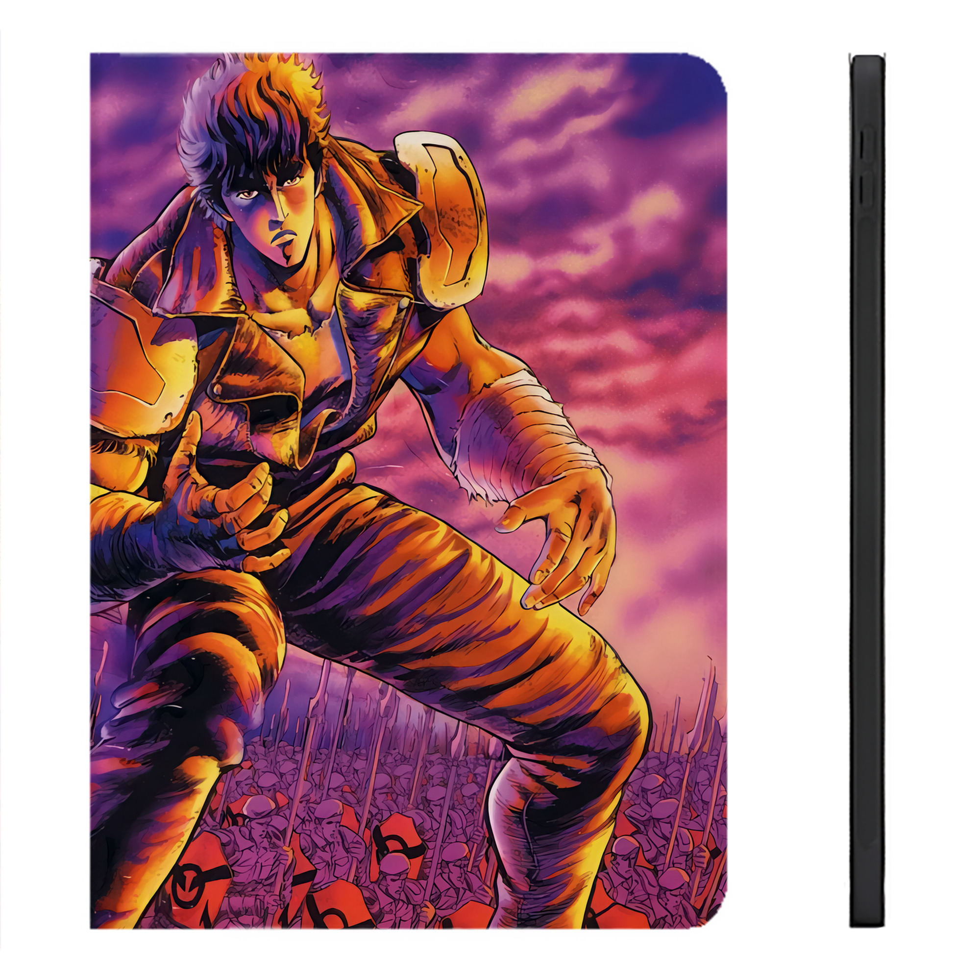 （画像用） 北斗の拳 Fist of the North Star IPadケース ペンホルダー付き ブックスタイルデザイン